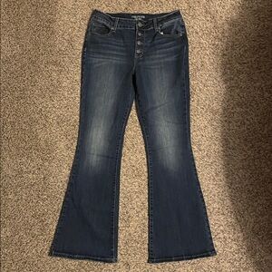 Maurice’s high rise flare jeans -size 10